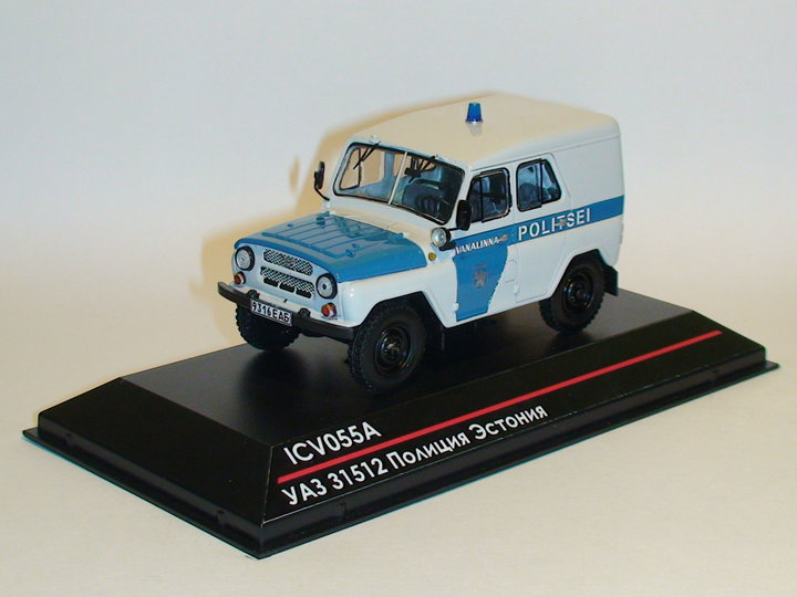 УАЗ-31512 Полиция Эстония<br />Виробник: ICV - транскіт<br />Каталожний № ICV055А