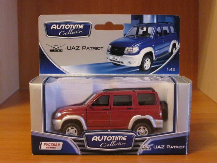 UAZ Patriot - (УАЗ-3163 &quot;Патріот&quot;).<br />Autotime Colection. Виробник: HONGWELL TOYS LIMITED, Китай.<br />Масштаб: 1:43.