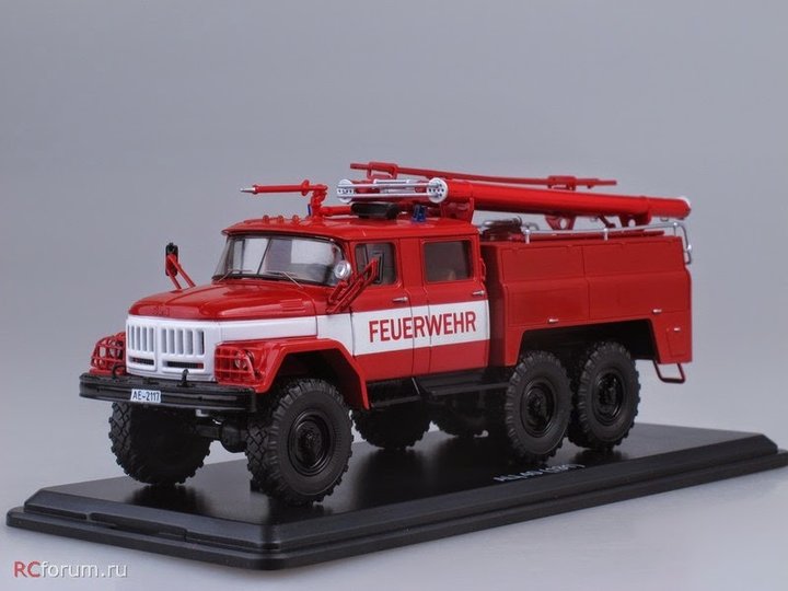 ЗиЛ-131 АЦ-40 (131)-137 Freiwilige Feuerwehr Treuen, зразка 1966 року<br />Виробник: SSM ltd. Код модели: SSM1082. Масштаб - 1:43. Матеріал: метал. Наклад: ? шт.