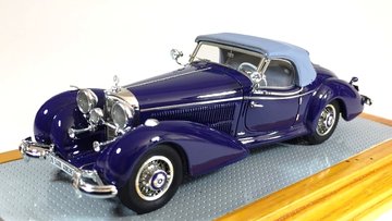 ila43102 Mercedes-Benz 540K 1939 Spezial Roadster Sindelfingen sn408383 Restored Blue Car Top Up.jpg