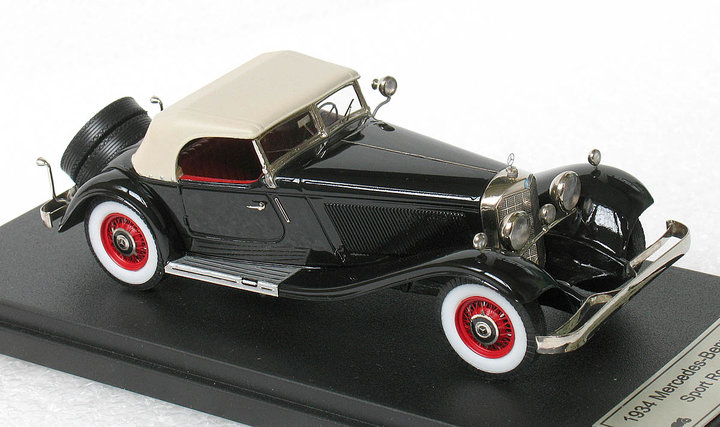 Mercedes-Benz 380K Sport Roadster closed 1934.<br />Виробник: EMC<br />Масштаб -1:43. Наклад 70 шт.