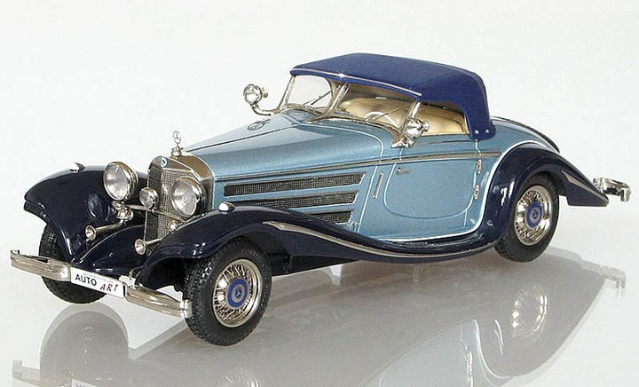 Mercedes-Benz 500K Spezial Roadster closed 1936<br />Виробник: EMC<br />Масштаб -1:43. Наклад ? шт.