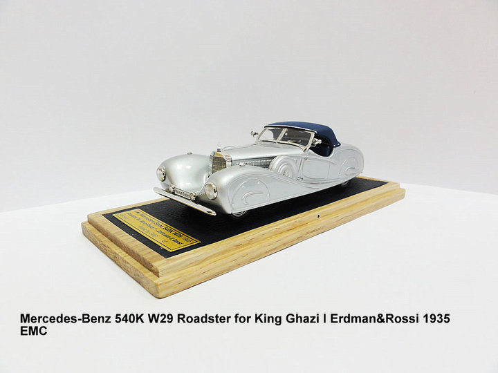 Mercedes-Benz 540K (W29) Roadster for King Ghazi I - Ermann and Rossi - 1935<br />Виробник: EMC<br />Масштаб -1:43. Наклад ? шт.