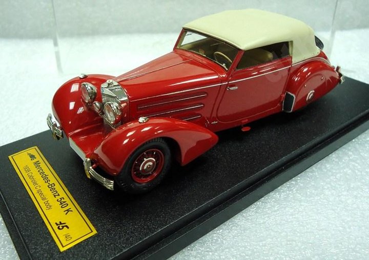 Mercedes-Benz 540K Cabriolet C closed 1938<br />Виробник: EMC<br />Масштаб -1:43. Наклад ? шт.