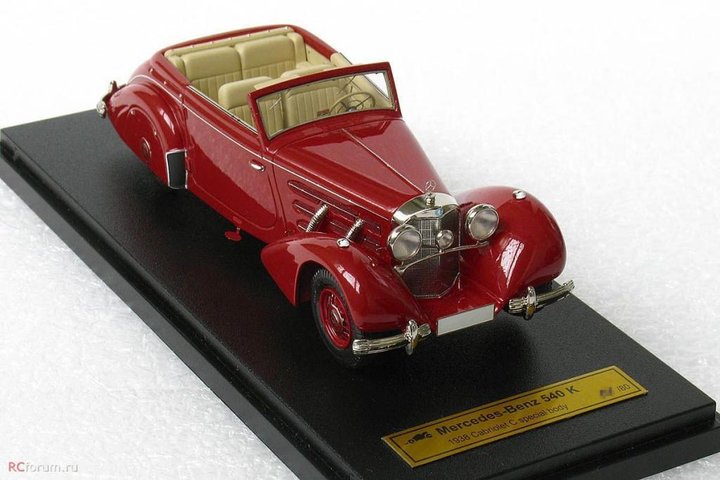 Mercedes-Benz 540K Cabriolet C open 1938<br />Виробник: EMC<br />Масштаб -1:43. Наклад ? шт.