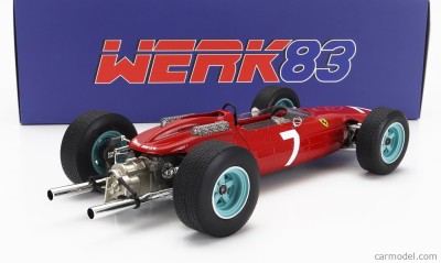 FERRARI - F1 158 TEAM SCUDERIA FERRARI N 7<br />WORLD CHAMPION WINNER GERMANY GP 1964 <br />JOHN SURTEES, 1/18