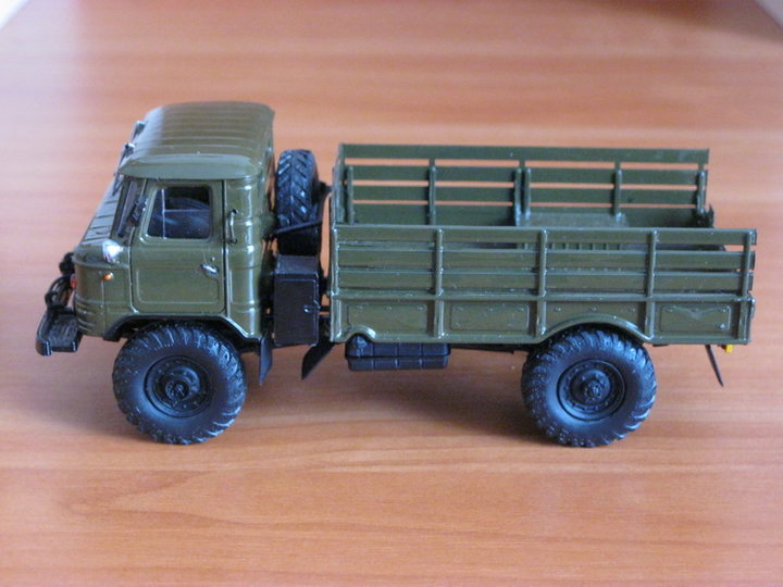 ГАЗ-66.<br />Виробник - Агат, Росія. <br />Масштаб - 1:43