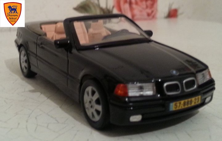 Модель: BMW 320i (E36) Convertible 1993<br />Виробник: KinToy (конверсія)<br />Масштаб: 1/43