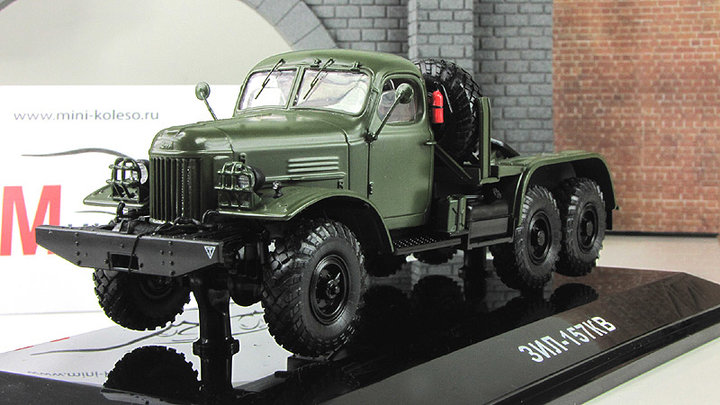 ЗиЛ-157КВ, тягач <br />Виробник:DiP models.<br />Каталожний №: 115702 . Масштаб - 1:43. Матеріал - метал, пластик. Наклад: ? шт